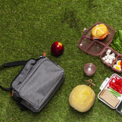 Torba termiczna na lunch Zippi szara ( Rozmiar: uniwersalny )
