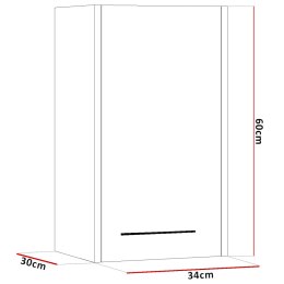 Szafka łazienkowa wisząca SLIM SL4 dąb artisan / biały