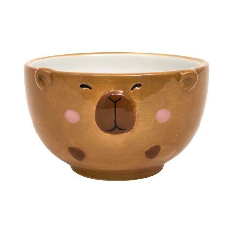 Miska do zupy Kapibara 400 ml brązowa ceramiczna na przekąski ( Rozmiar: uniwersalny )