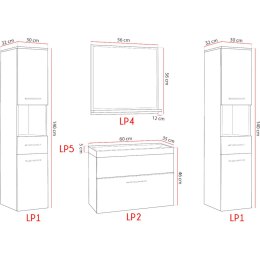 Łazienka LUPO MAX biały laminat