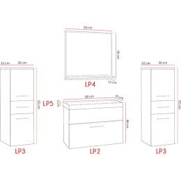 Łazienka LUPO MINI biały laminat