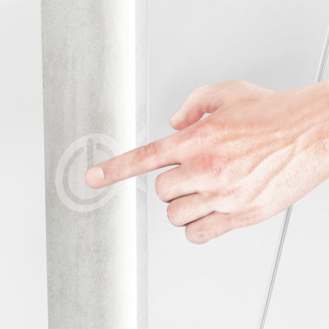 Szafka RTV LORA LA09 beton srebrny / biały połysk