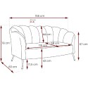 Sofa ARDIA eureka 2121 złoty