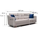 Sofa wersalka DIVINA aston 08