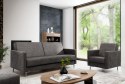 Fotel SELVA B manila dark grey chrom