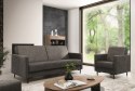 Fotel SELVA B manila dark grey czarny