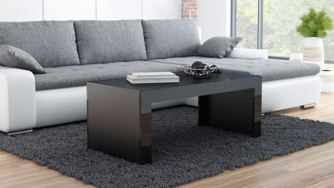 Ława TESS 120 czarny / czarny połysk