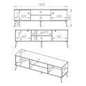 Komoda RTV SOLER 05 błękit ciemny