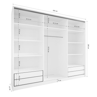 Szafa otwarta MERV K3 250 sonoma