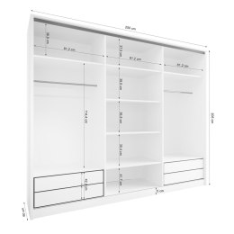 Szafa otwarta MERV K4 250 sonoma