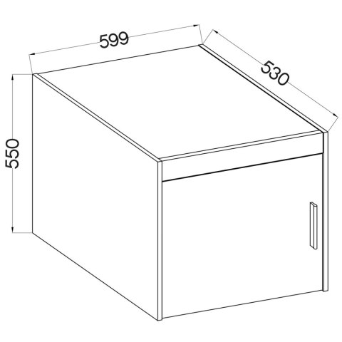 Nadstawka do szafy ELENI 1D sonoma