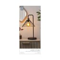 Lampa stołowa Anel czarna/ rattan