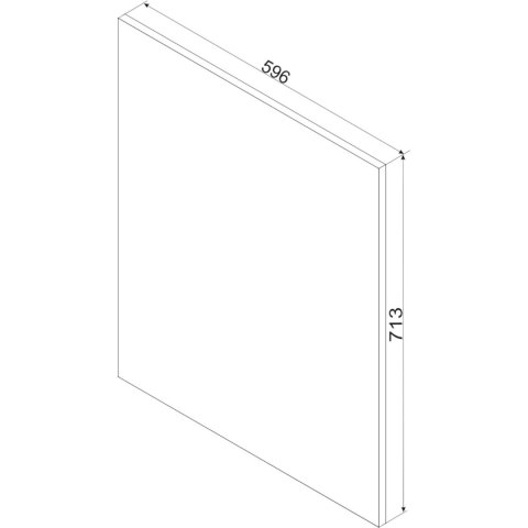 Front do zmywarki 60PZ ELLEN 16 grafit