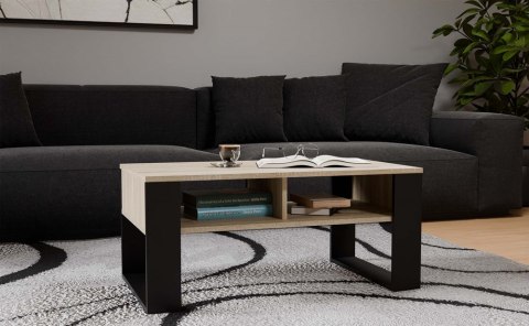 Ława Modern 2P DĄB SONOMA CZARNY