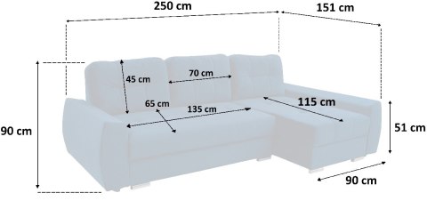 Narożnik FULAR riviera 38 prawy