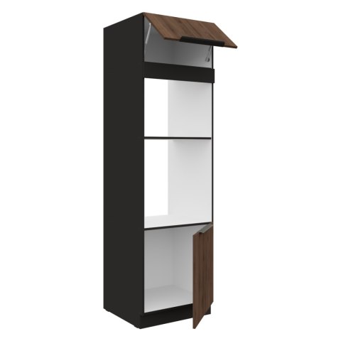 Słupek kuchenny 60 SILVIA 48 czarny / orzech okapi
