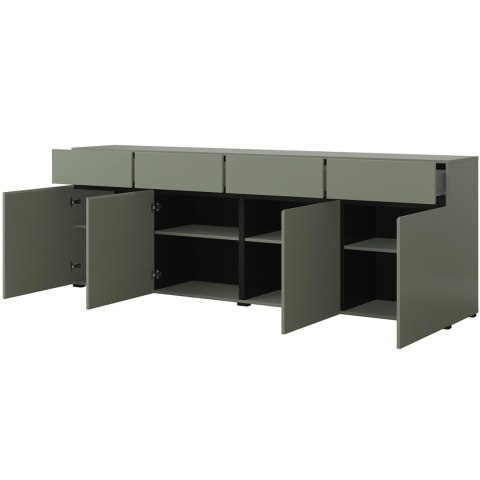 Komoda CROSI 25 zielony / czarny