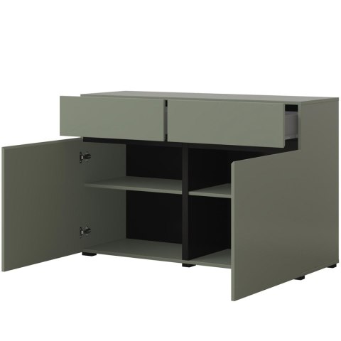 Komoda CROSI 45 zielony / czarny