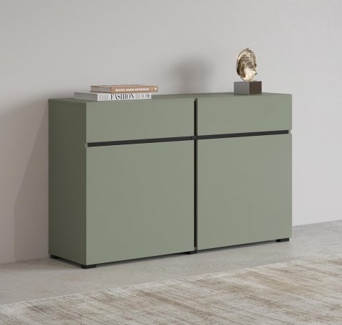 Komoda CROSI 45 zielony / czarny