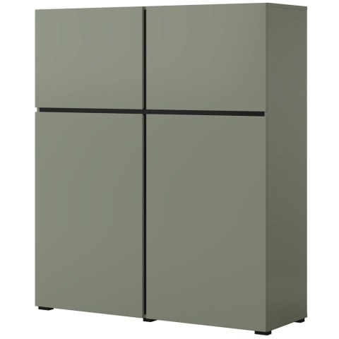 Komoda CROSI 76 zielony / czarny