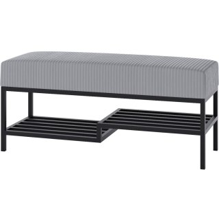 Ławka tapicerowana ARAD 100cm czarny / poso 55