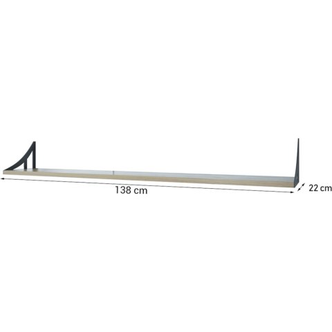 Półka JULIA 138cm dąb lancelot