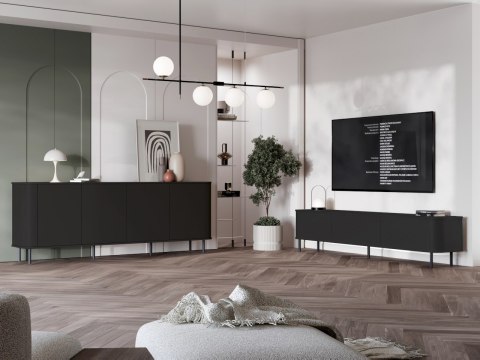 Komoda RTV AZELIO 215N czarny