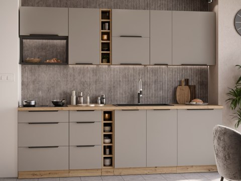Szafka dolna narożna 105 ERIS 15 dąb artisan / piaskowa szarość