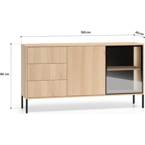 Komoda BURSA 02 dąb lindberg