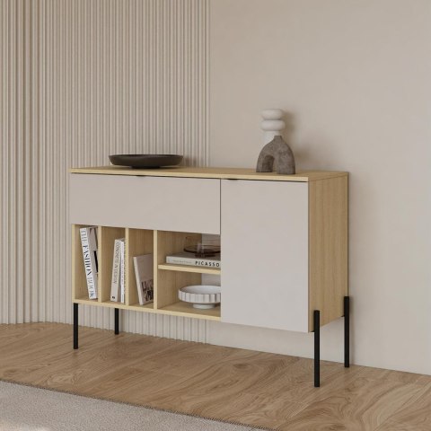 Komoda DORE 45 dąb lindberg / kaszmir
