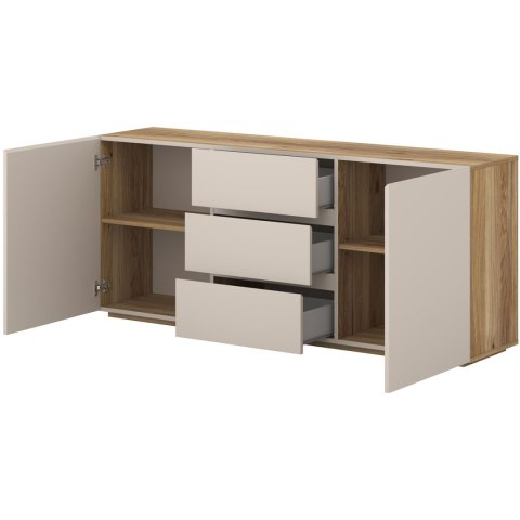 Komoda DRISS 26 dąb mauvella / kaszmir